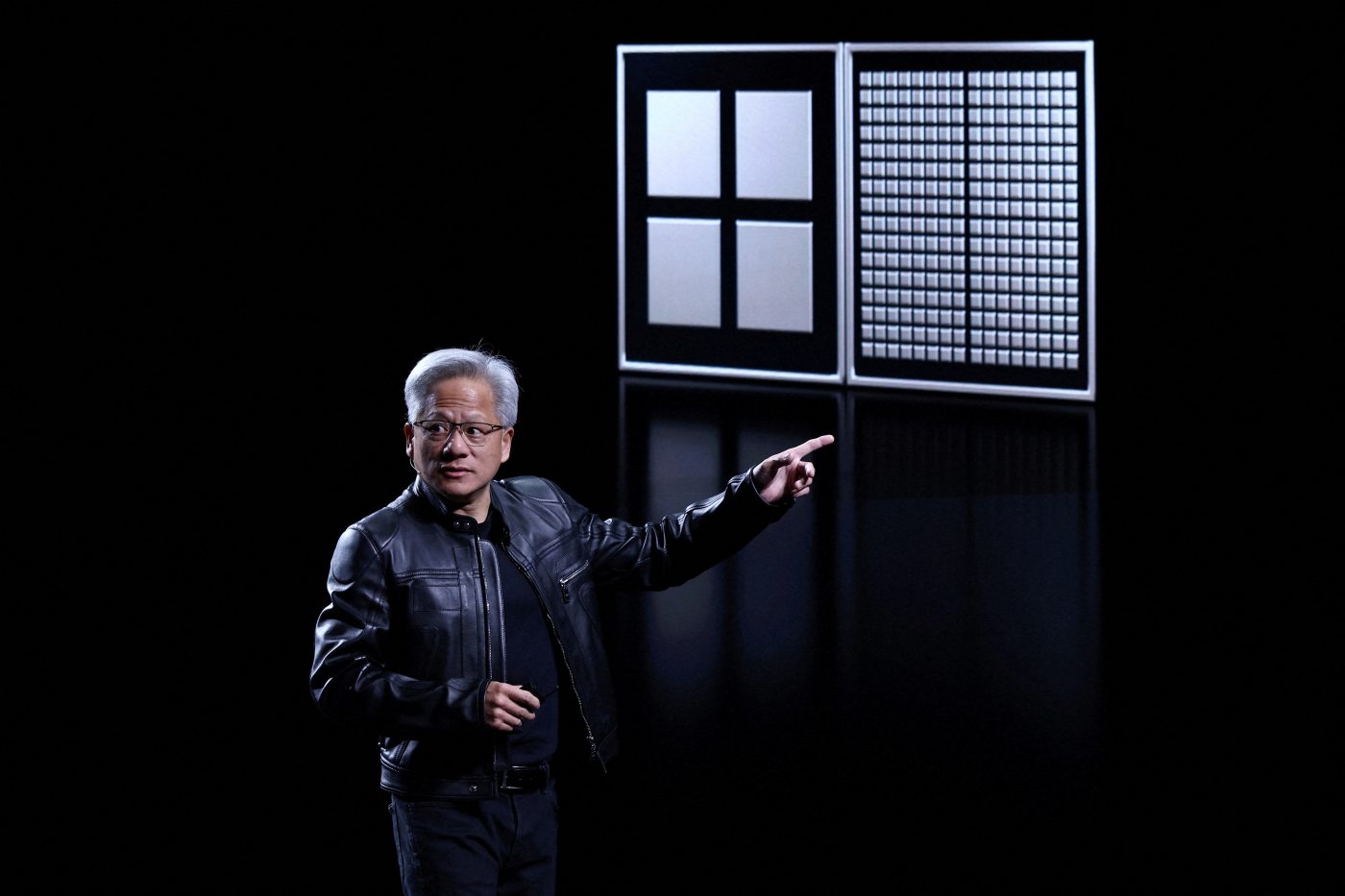 Photo: Jensen Huang, CEO of Nvidia, gestures as he speaks during the Viva Technology conference dedicated to innovation and startups at Porte de Versailles exhibition center in Paris, France, June 11, 2025. Credit: REUTERS/Gonzalo Fuentes
