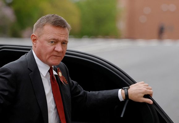 Photo: Russian Minister of Transport Roman Starovoit arrives at a meeting of President Vladimir Putin with Venezuelan President Nicolas Maduro at the Kremlin in Moscow, Russia, May 7, 2025. Credit: REUTERS/Maxim Shemetov/File Photo