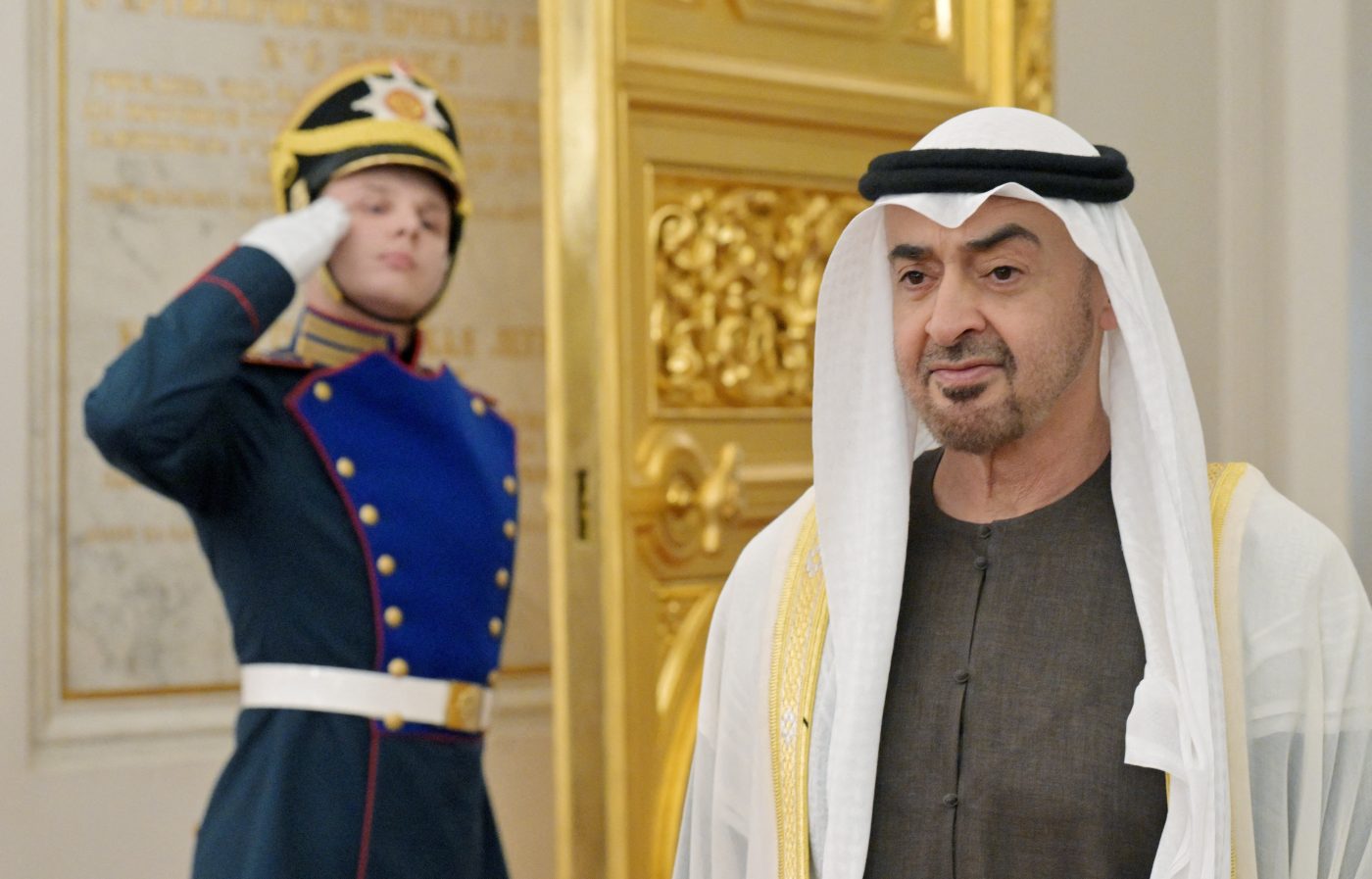 Photo: President of the United Arab Emirates, Sheikh Mohammed bin Zayed Al Nahyan attends a meeting with Russian President Vladimir Putin at the Kremlin in Moscow, Russia, August 7, 2025. Credit: Sputnik/Alexei Nikolsky/Pool via REUTERS