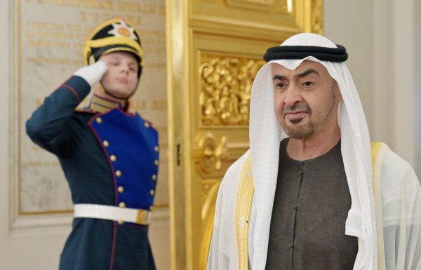 Photo: President of the United Arab Emirates, Sheikh Mohammed bin Zayed Al Nahyan attends a meeting with Russian President Vladimir Putin at the Kremlin in Moscow, Russia, August 7, 2025. Credit: Sputnik/Alexei Nikolsky/Pool via REUTERS