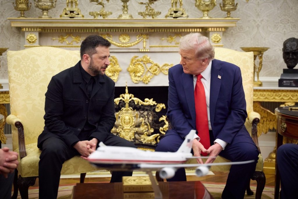 Photo: Working Visit of the President of Ukraine to the United States. Donald Trump and Volodymyr Zelenskyy pictured. Credit: Office of the President of Ukraine. https://www.president.gov.ua/en/news/prezident-ukrayina-gotova-do-bud-yakih-formativ-peregovoriv-99625