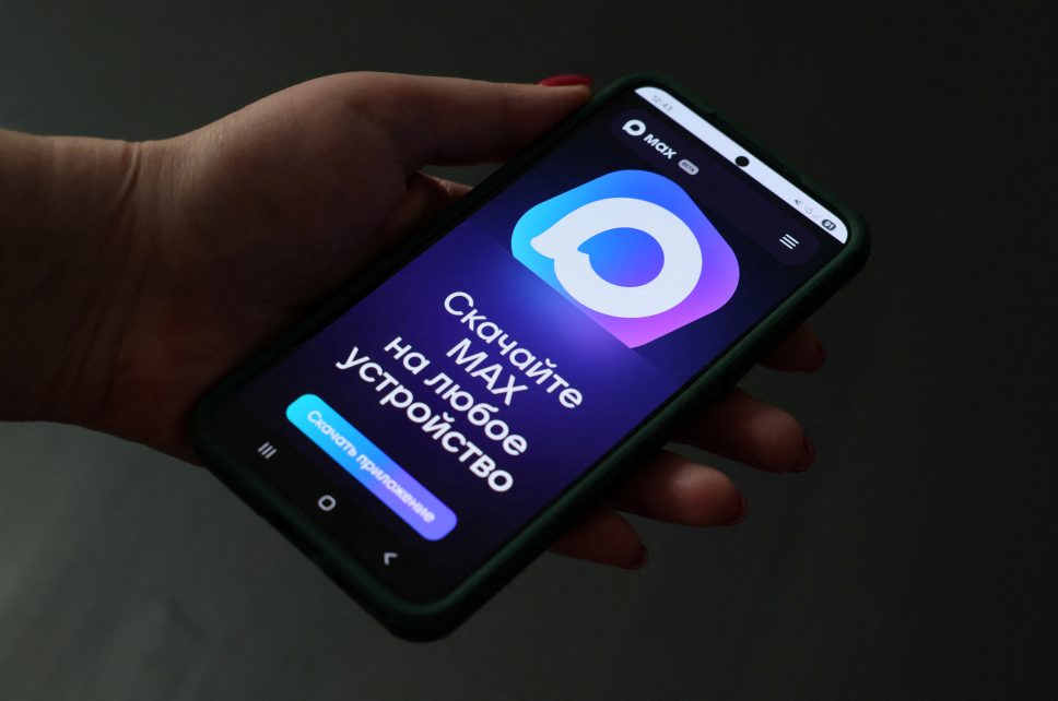 Photo: A web page of the Russian MAX messaging app is displayed on a smartphone screen in this illustration taken July 21, 2025. Credit: REUTERS/Shamil Zhumatov/Illustration
