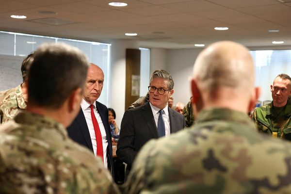 Photo: 20/03/2025. London, United Kingdom. Prime Minister Keir Starmer and Defence Secretary John Healey visit the Permanent Joint Headquarters in Northwood. Credit: Sam Dawson/Crown copyright 2024 https://www.defenceimagery.mod.uk/Home/Search?Query=54398382352_95da523a48_o.jpg&Type=Filename