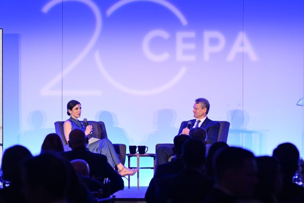 Photo: Brian Moynihan and Dr. Alina Polyakova at the 2025 CEPA Leadership Awards Dinner. Credit: Kaveh Sardari/Center for European Policy Analysis.