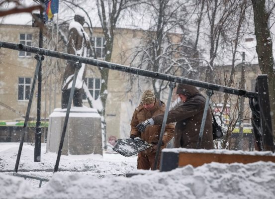Photo: Experts work at the site of a Russian drone strike near the statue of Stepan Bandera, one of the founders of the Organization of Ukrainian Nationalists, amid Russia's attack on Ukraine, in Lviv, Ukraine January 15, 2026. Credit: REUTERS/Roman Baluk